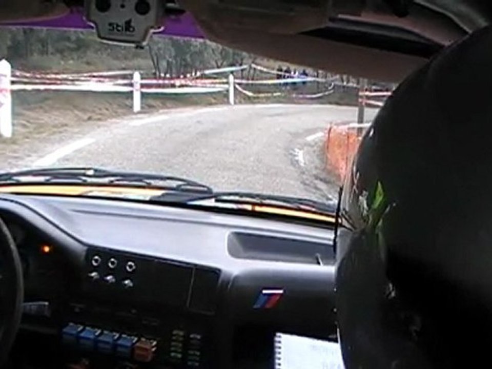 camera embarquée au rallye des vins du gard  PELLISSIER