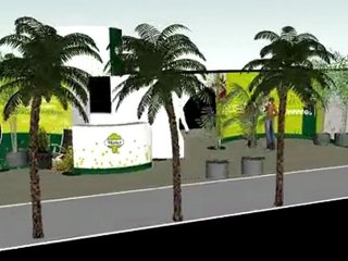 Stand Minier pour le Salon du Végétal à Angers - maquette 3d