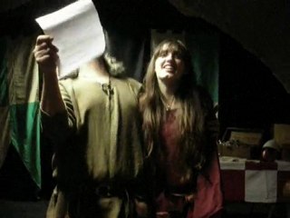 Fréval et Ameline, répétition de la veillé médiévale