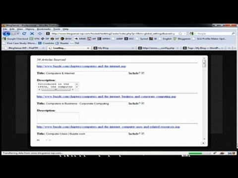 Autoblogging Tutorial - BlogSense - Tagging p2