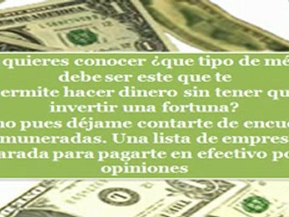 Esta es la Forma En Que Ganamos Dinero En..