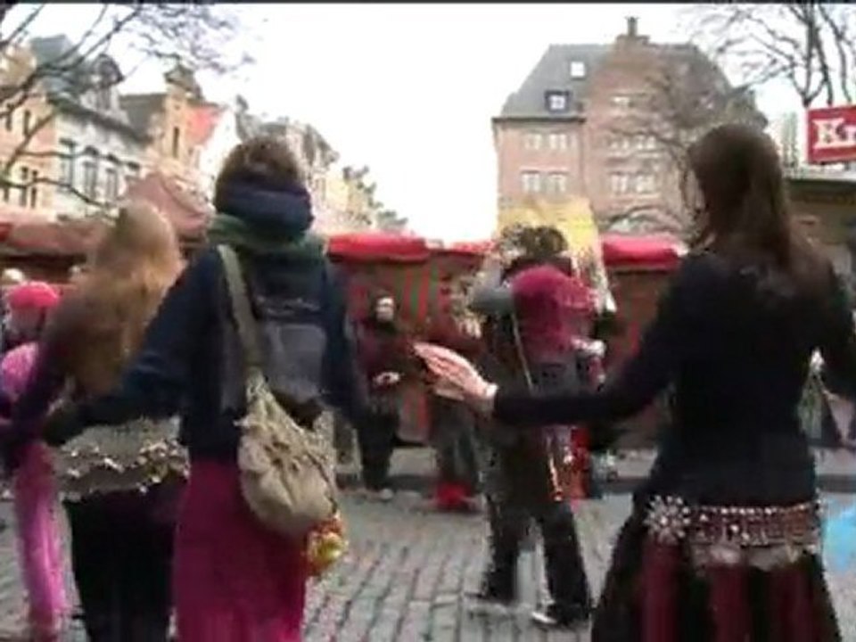 Flashmob Bruxelles Place Agora 6 mars 2010