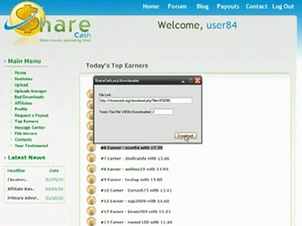 28.02.2010 ShareCash.org Working Hack Download Link