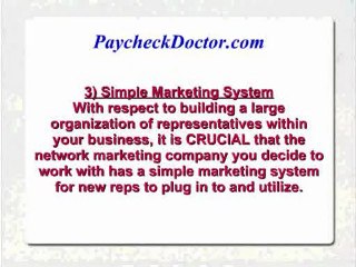 Best Network Marketing Company - 3 Criteria