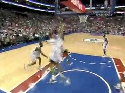 LeBron James throws down a sick reverse flush that leaves ev