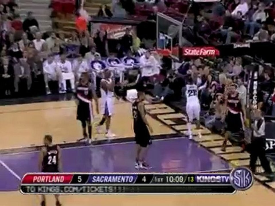 Donte Greene drives to the basket, gets fouled and sinks the