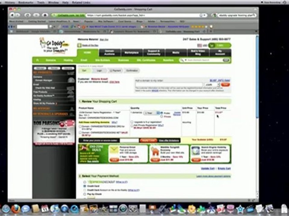 Register Domain Name and Setup Hosting Plan