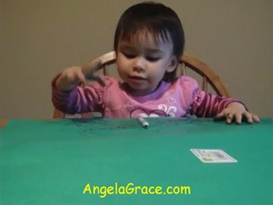 Angela Grace coloring and chatting