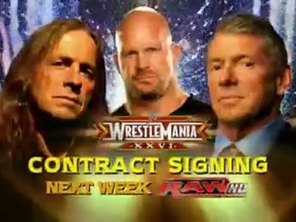 WrestleMania Rewind matches on RAW, 3/15/10