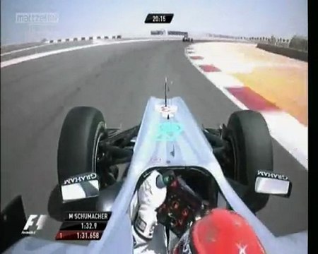 Schumacher'in araç üstü görüntüleri