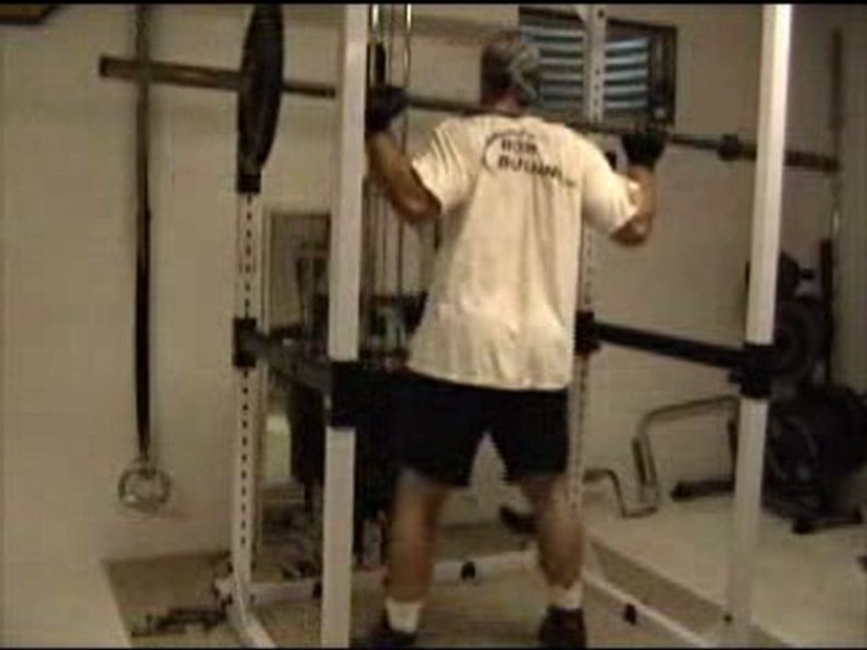 One Side Loaded Barbell Squats For Core