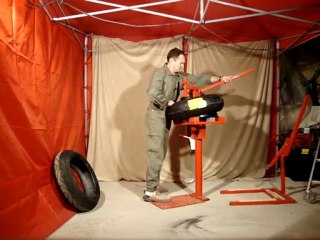 remontage pneus moto avec ma machine faite maison video 3