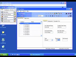 Changing the Tax Rate in Micros POS System