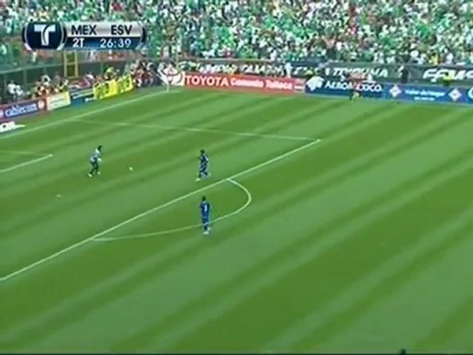 mexico 4 el salvador 1 estadio azteca eliminatoria 2010