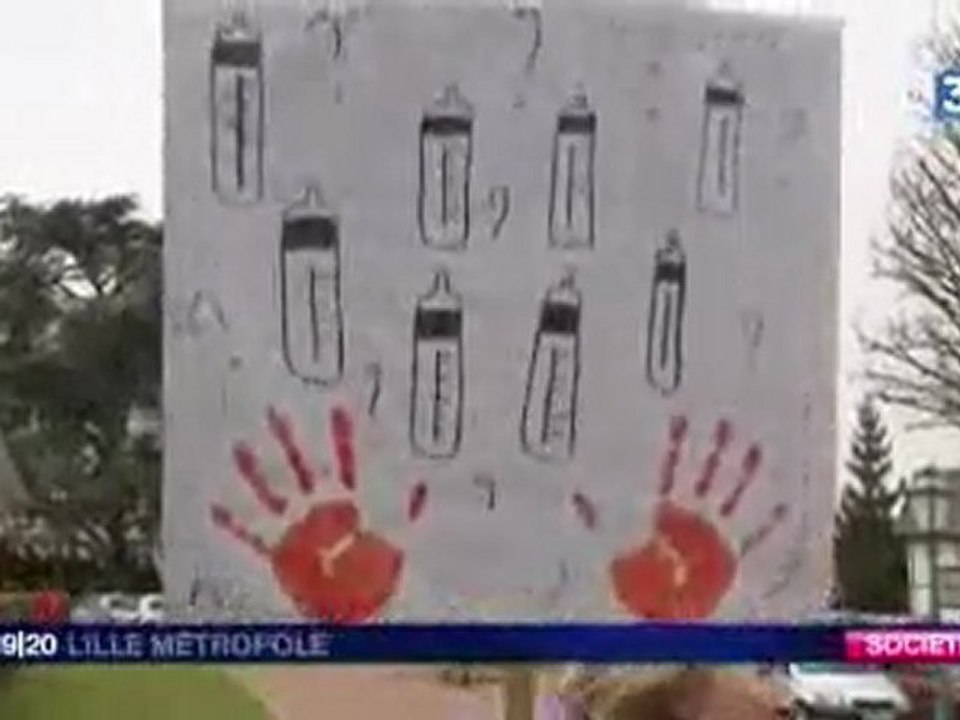Pas de bébés à la consigne Fr3 Lille Métropole 11 mars 2010