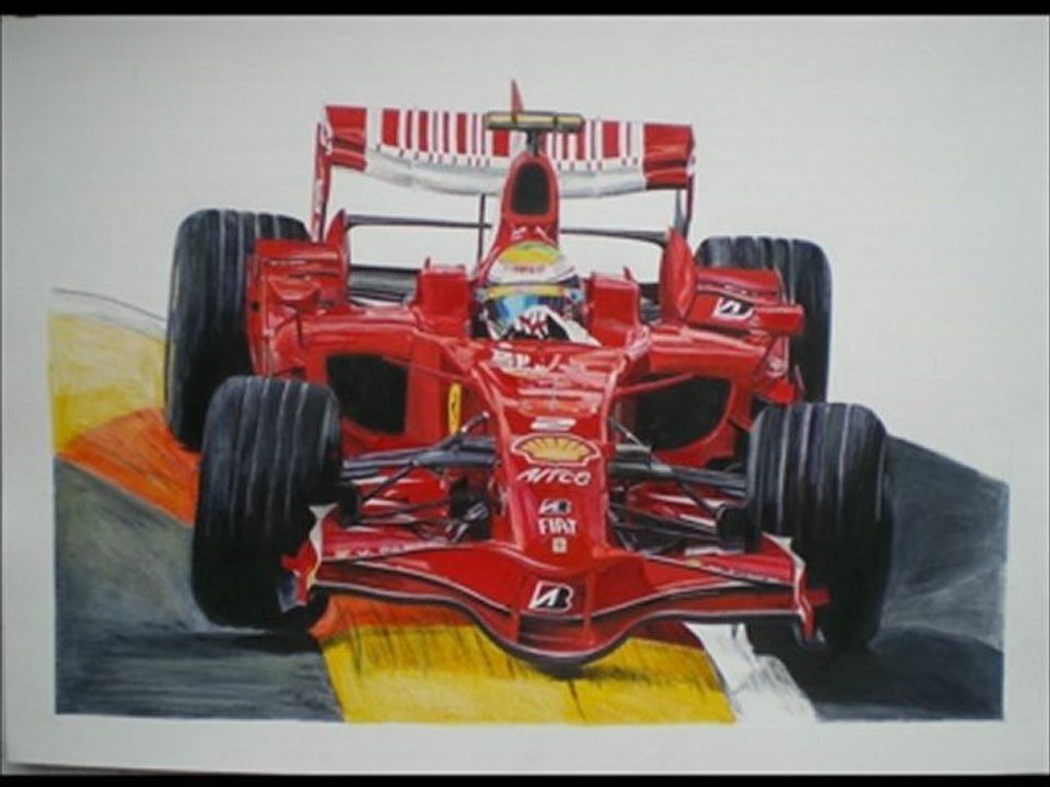 ma passion du dessin felipe massa sur ferrari f 2008