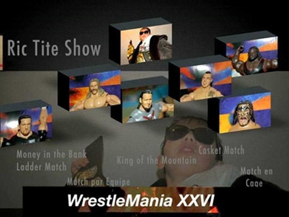 Figurines de catch Ric Tite Show WrestleMania Annonce