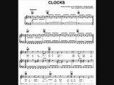 Coldplay - Clocks (piano sheetmusic)