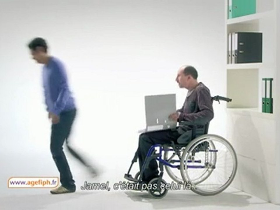 agefiph Jamel Debbouze et Jean-Pierre