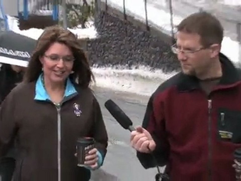 Sarah Palin - Hiking in Juneau - late February 2008