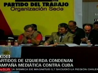 En México, partidos de izquierda condenan campaña mediáti