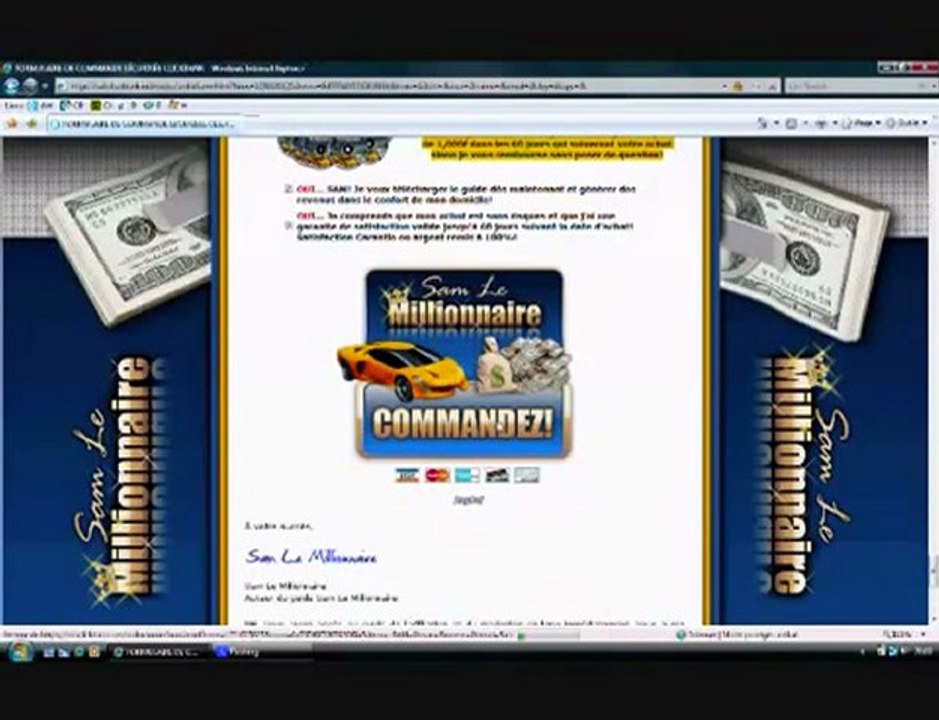 Sam le millionnaire|Travail a domicile|Gagner de l'argent