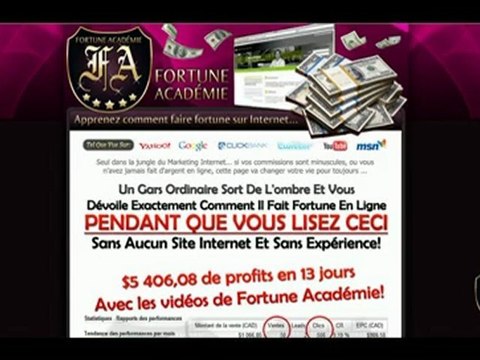 Fortune academie | Gagner de l'argent|Travail a domicile