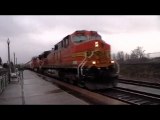 BNSF #4466 W/ a P3 Horn & a Grain Train