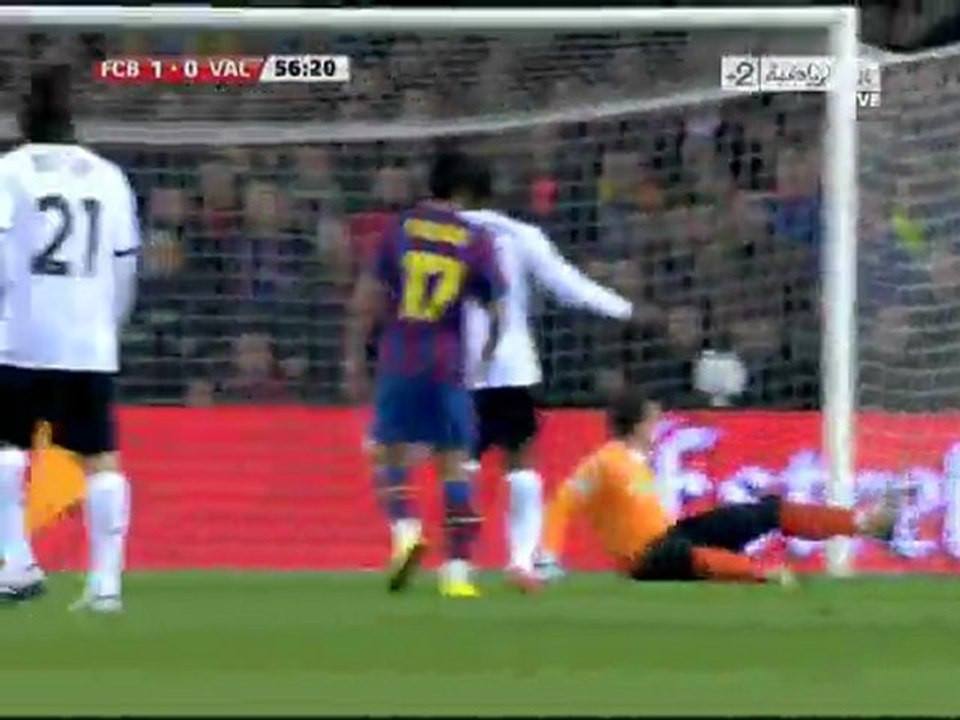 But magnifique de Messi contre Valence