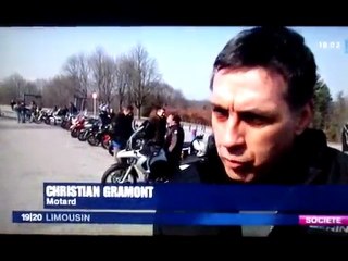 france3 manif moto limoges