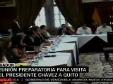 Preparan visita de Hugo Chávez a Ecuador