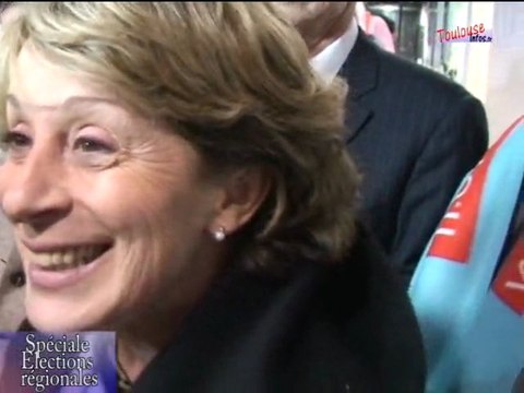 Réaction de Brigitte Barèges après le premier tour