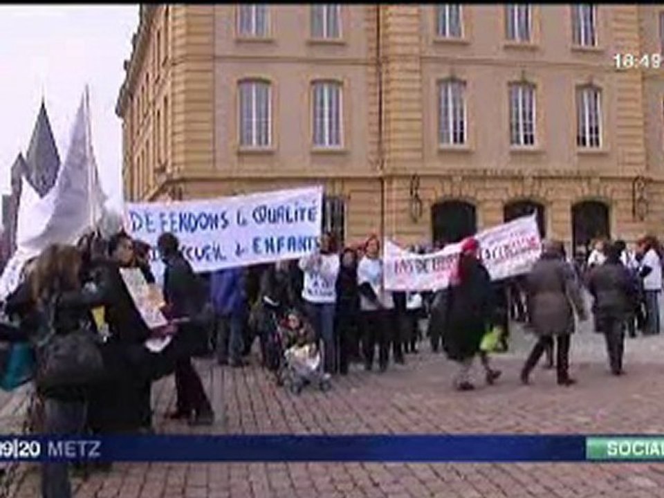 Pas de bébés à la consigne à Metz JT Fr3Ncy 11 mars 2010
