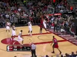 Chris Bosh gets open down low and throws down a big two-hand