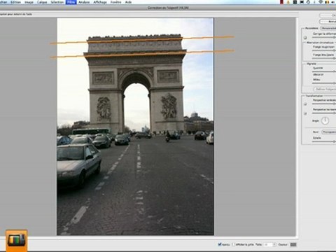 Photoshop cs5 cs4 tutoriel - tutorial -redresser une image