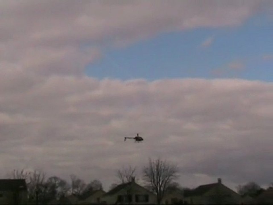 Charles aux Toupets le 14-03-2010 avec son Trex600