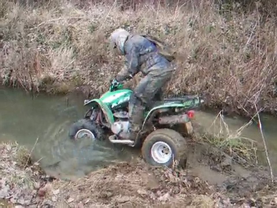 Kymco dans l'eau