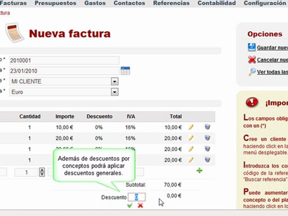 Crea facturas sin plantillas ni modelos en Excel