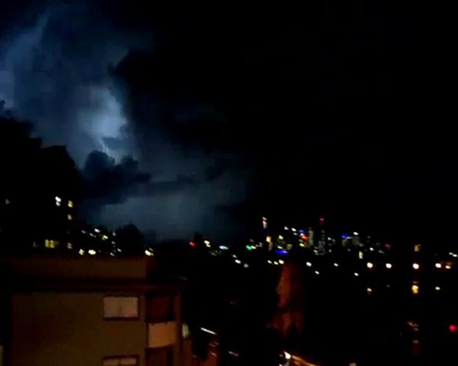 Orage éléctrique intense