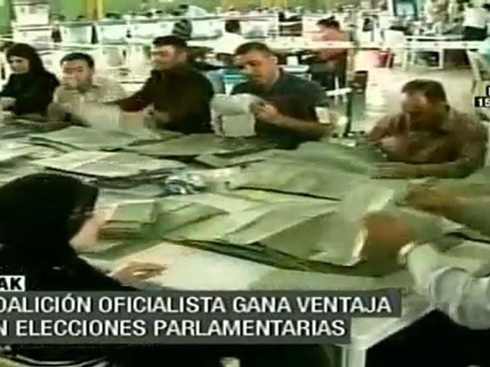 Oficialismo gana en parlamentarias de Irak (preliminar)