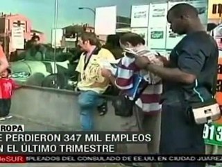 Europa pierde 347 mil empleos en el último trimestre