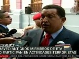 Chávez: antiguos miembros de ETA no participan en actividad