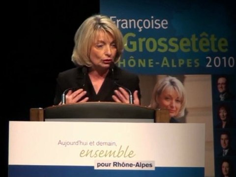 Discours de Françoise Grossetête en Rhône-Alpes