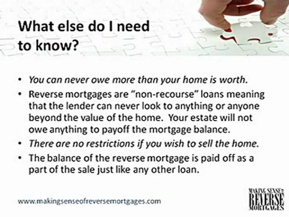 Making Sense of Reverse Mortgages 2