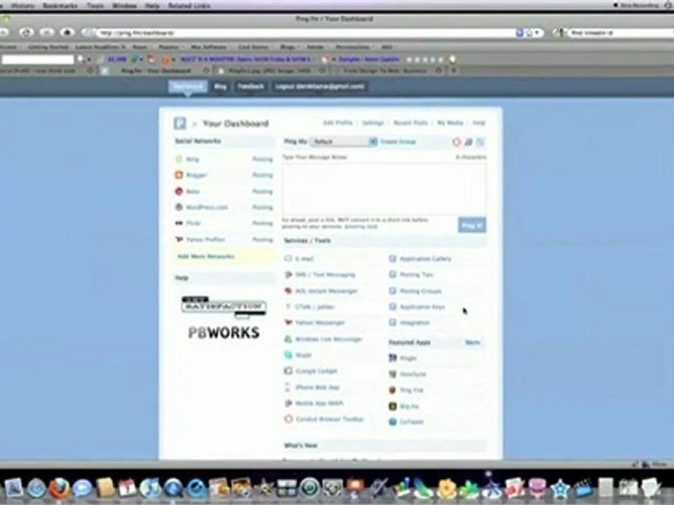 Blog Plugins WPing FM and Social Profilr