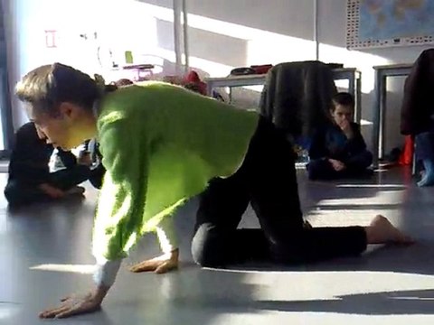 Jean-François LAURENT en classe avec Claire, psychomotricien