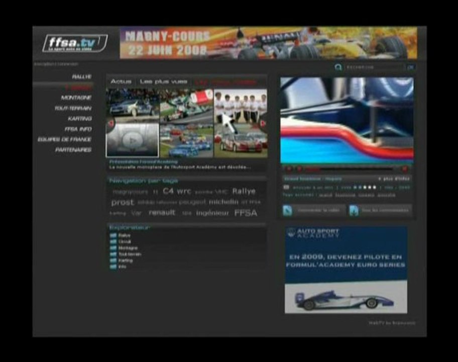 FFSA.tv, c'est parti ! 2008