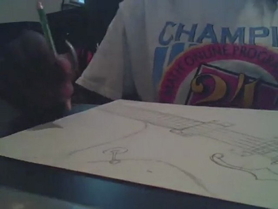 Drawing a guitar!