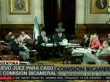 Argentina: Senado designa juez para Comisión Bicameral