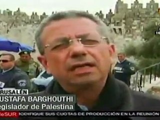 Reprimen protesta de palestinos en Jerusalem